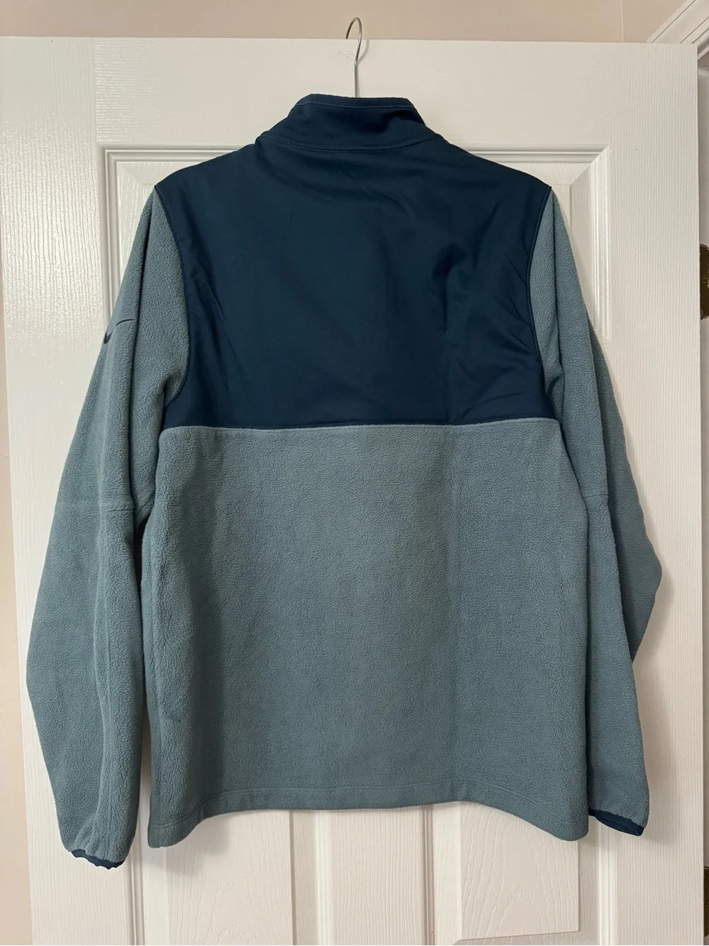 Nike Men’s Half-Zip Fleece Pullover in Slate Blue with Navy Accents